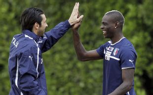 Gianluigi Buffon is the oldest member of Italy's squad, while Mario Balotelli is the second-youngest.